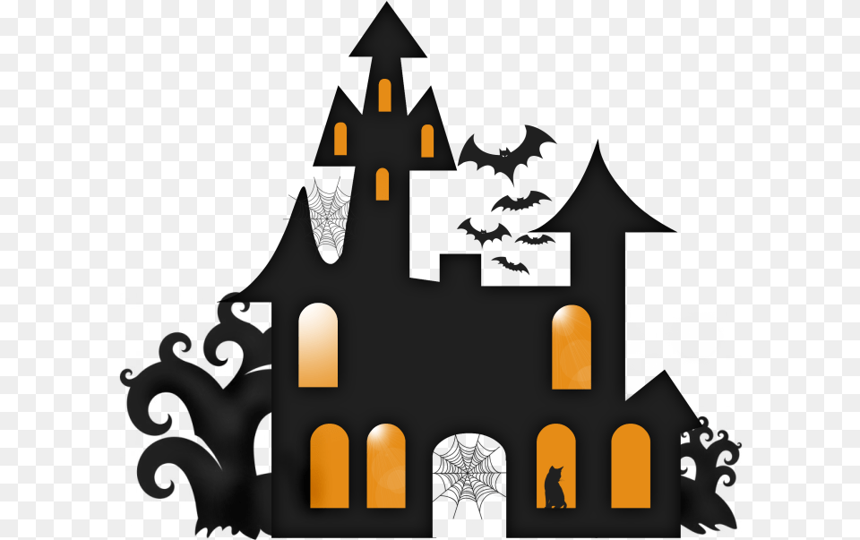 Hauted House Silhouette, Lighting, Altar, Architecture, Building Free Transparent Png