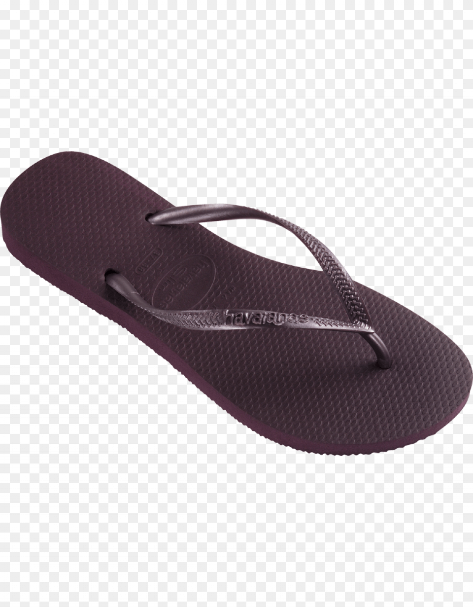 Havaianas Slim Aubergine Flip Flops Havaianas Black Flip Flops, Clothing, Flip-flop, Footwear, Shoe Png