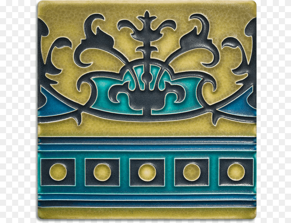 Havana Border Blue Green Wallet, Art, Painting Png