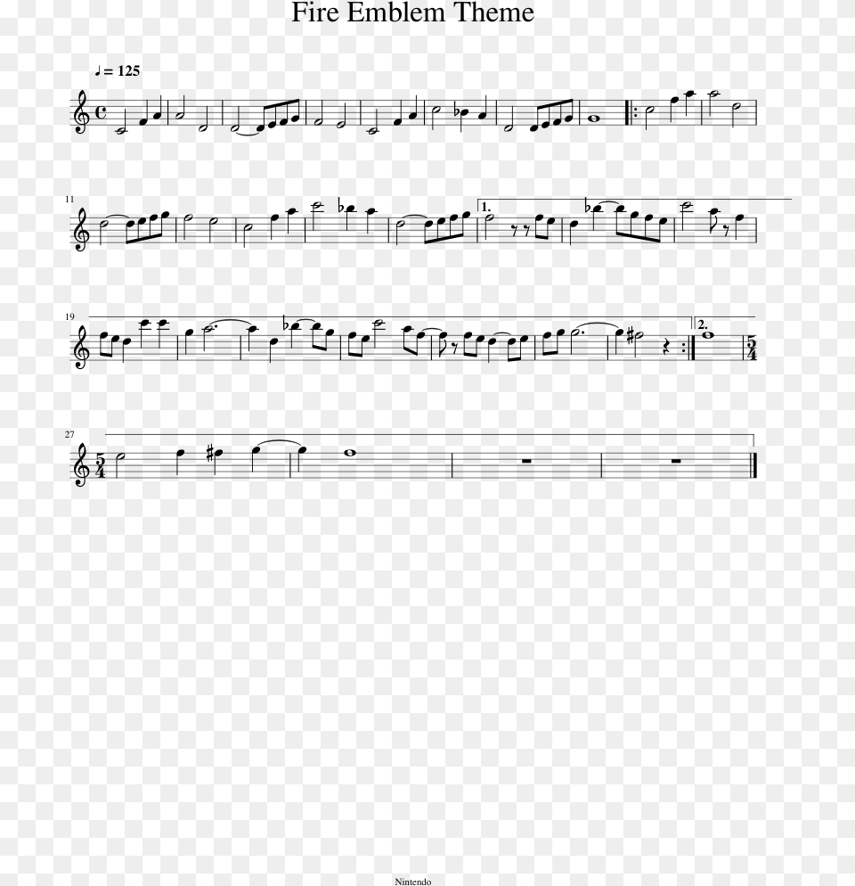 Havana Trumpet Sheet Music, Gray Free Png Download