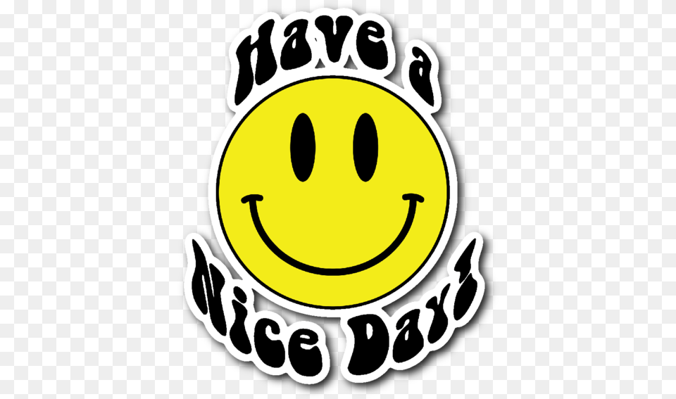 Have A Nice Day Smiley Face Emoji Vinyl Die Cut Sticker Have A Nice Day Emoji, Logo, Symbol Free Png Download