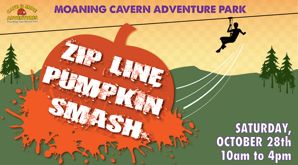 Have A Smashing Good Time This Halloween And Drop Pumpkins Moaning Caverns Adventure Park, Person, Plant, Tree, Vegetation Free Png
