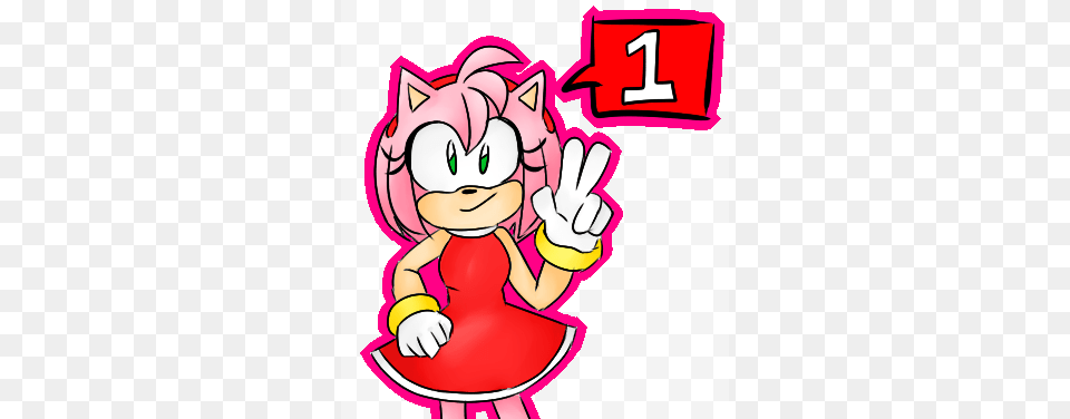 Have No Fear Amy Rose Is Here, Book, Comics, Publication, Dynamite Png Image