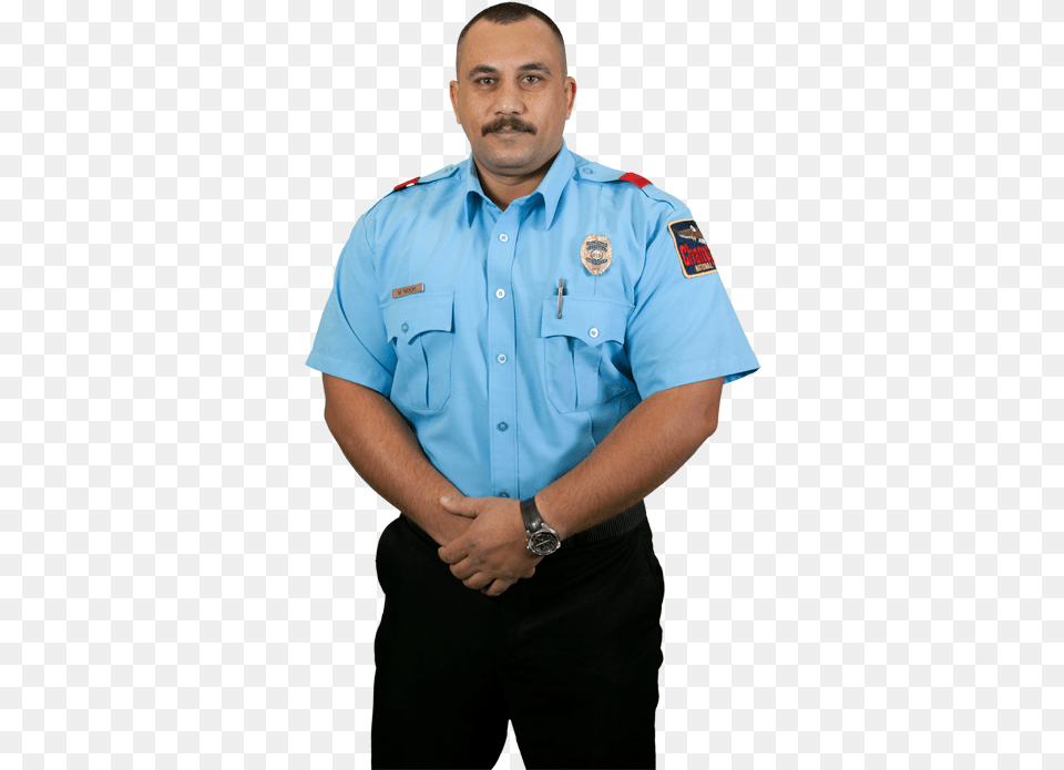 Have Several People Dress Up Like Security Guards And Indian Security Guard Dress, Adult, Captain, Male, Man Png Image