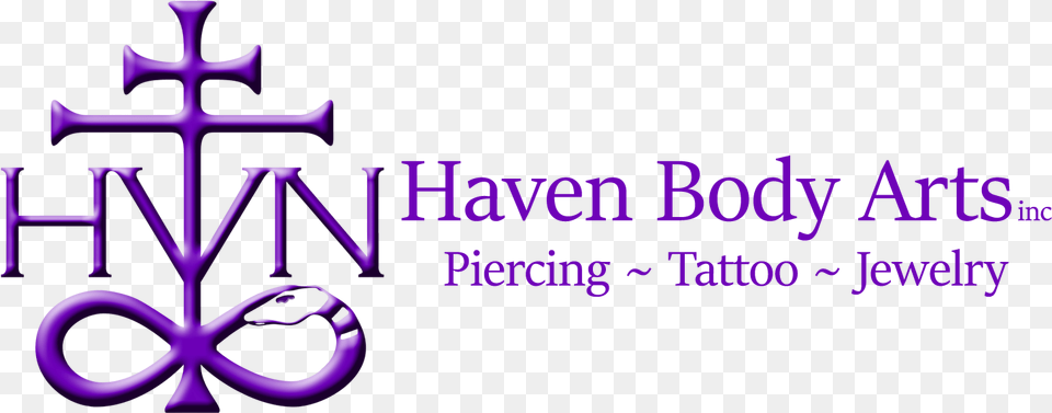 Haven Body Arts Piercing Amp Tattoo Graphic Design, Purple, Text Png