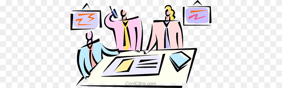 Having A Meeting Royalty Vector Clip Art Illustration, People, Person, Adult, Female Free Png