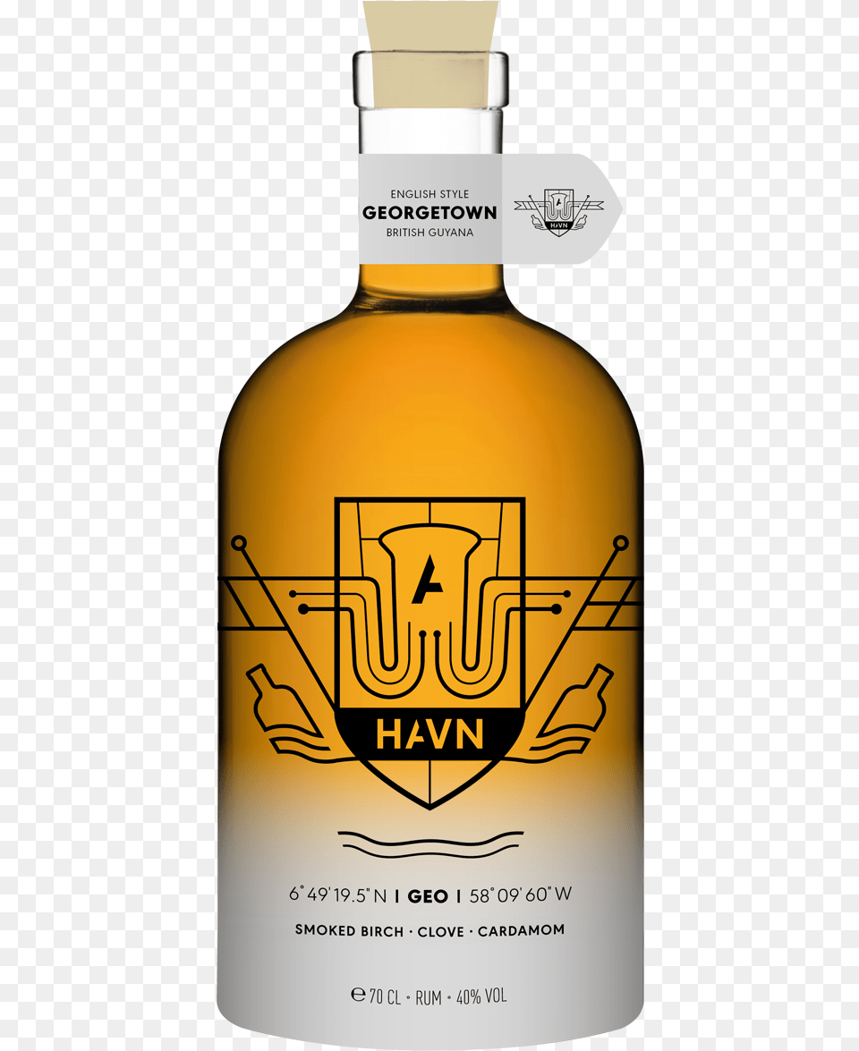 Havn Spirits Rum Geo Georgetown Bottle Havn Rum, Alcohol, Beverage, Liquor, Whisky Free Png Download