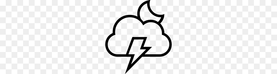Haw Weather Stroke Cloud Storm Weather Lightning Bolt, Gray Png Image