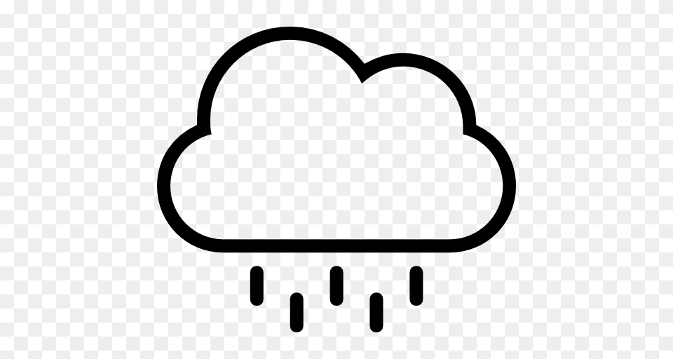 Haw Weather Stroke Weather Cloud Rain Rainy Outlined Stroke, Gray Free Transparent Png