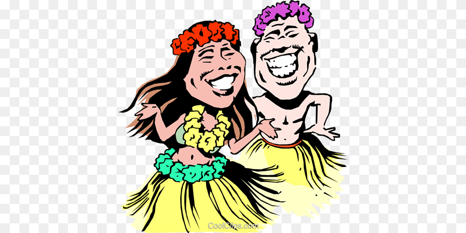 Hawaii Clipart Couple, Baby, Hula, Person, Toy Free Png Download