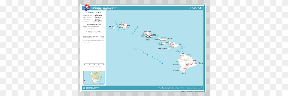 Hawaii Map Pdf Political Map Of Hawaii, Chart, Plot, Atlas, Diagram Free Png