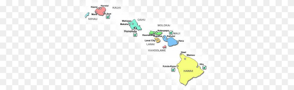 Hawaii Rental Car Locations Map Hawaii Locations, Chart, Plot, Atlas, Diagram Free Png