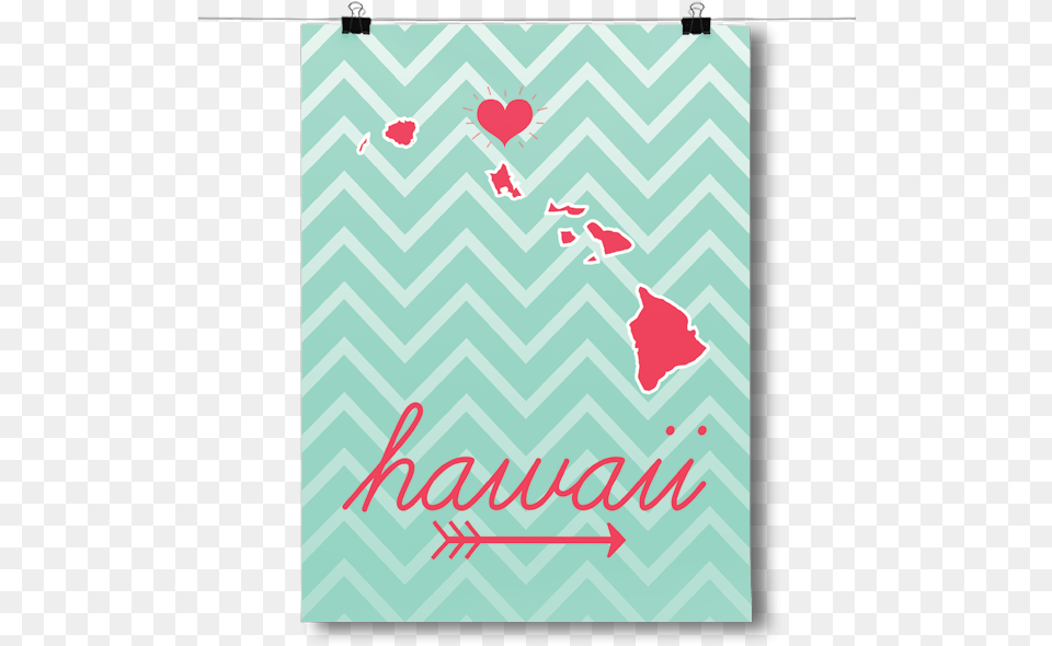 Hawaii State Chevron Pattern Greeting Card, Home Decor, Blackboard, Rug Png Image