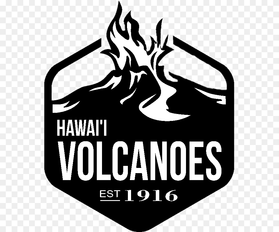 Hawaii Volcanoes National Park Stamp, Logo, Fire, Flame, Symbol Free Png Download