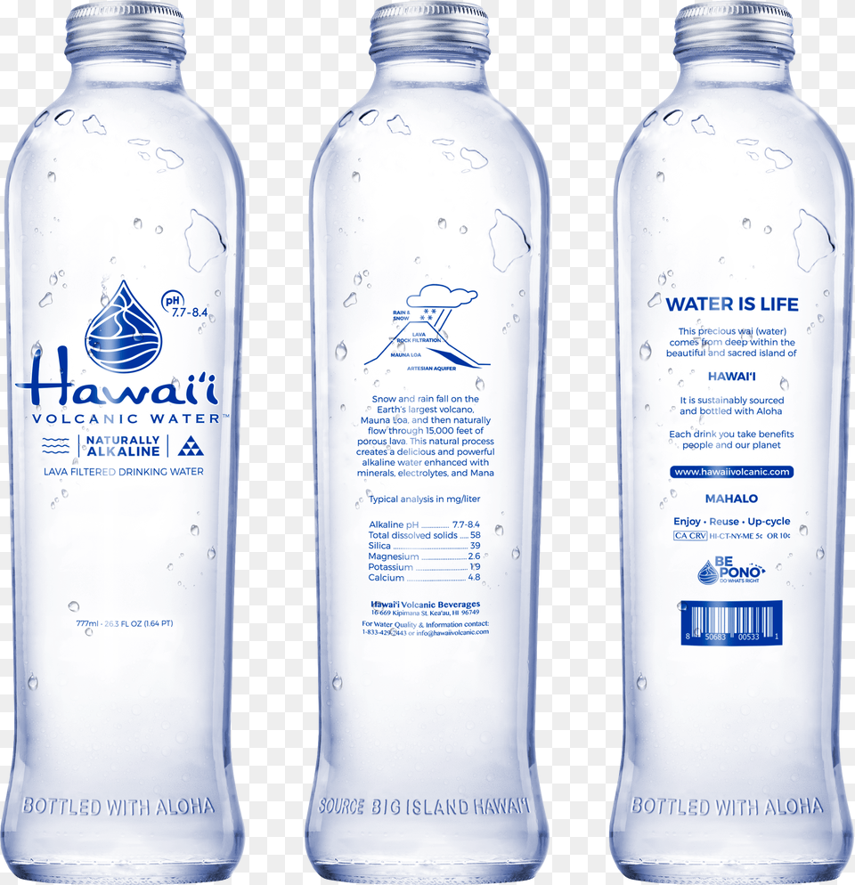 Hawaii Water Glass Bottle, Beverage, Mineral Water, Water Bottle Png