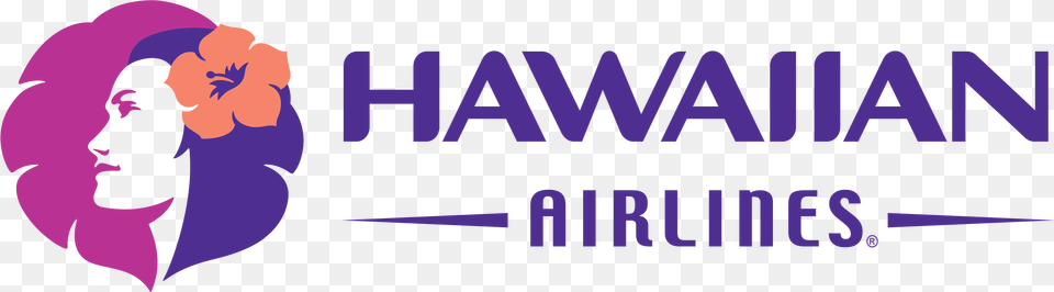 Hawaiian Airlines Logo Logotype Hawaiian Airlines Logo, Purple, Person, Face, Head Png