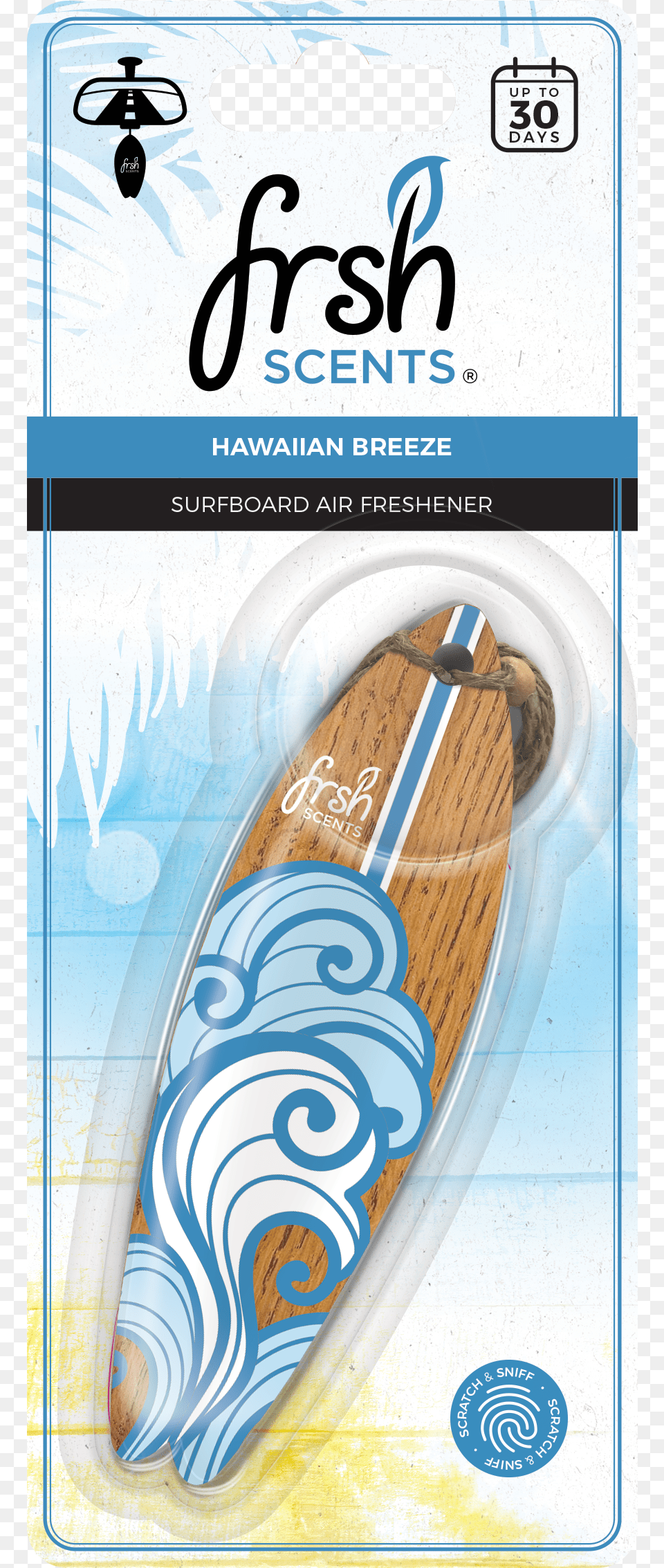 Hawaiian Breeze Blue Scented Surfboard Poster, Leisure Activities, Nature, Outdoors, Sea Png