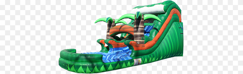 Hawaiian Breeze Waterslide Water, Inflatable, Slide, Toy Free Transparent Png