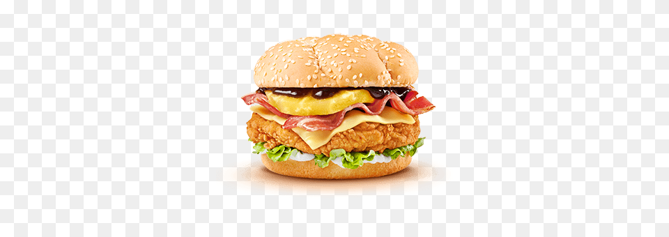 Hawaiian Burger Kfc, Food Free Png Download