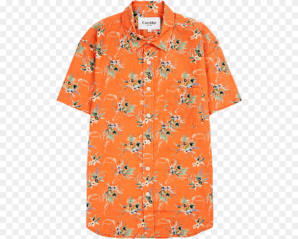 Hawaiian Button Up Blouse, Beachwear, Clothing, Shirt, Sleeve Free Png