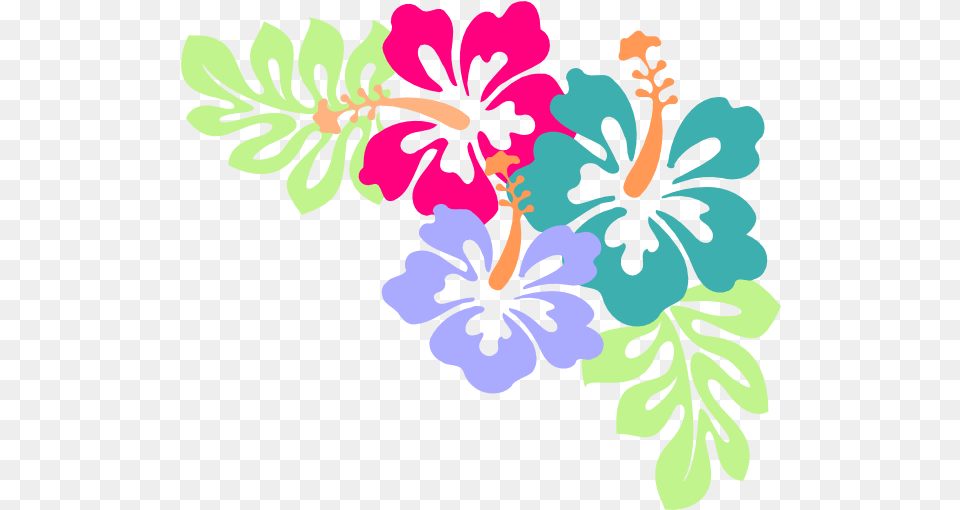 Hawaiian Flower Clip Art Hawaiian Clipart, Plant, Hibiscus, Pattern, Baby Png Image
