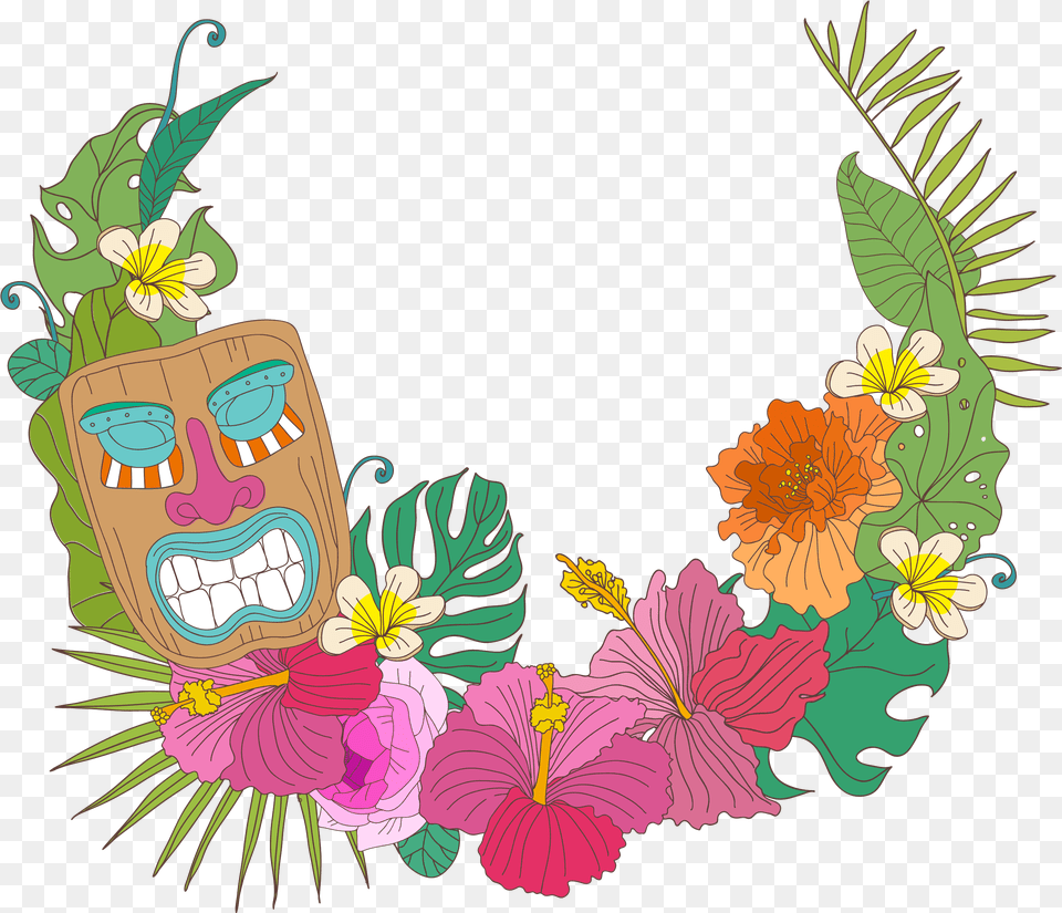 Hawaiian Flowers Clipart Hawaiian Flowers, Art, Graphics, Emblem, Symbol Free Png Download