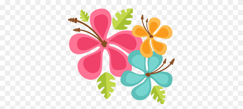 Hawaiian Flowers Scrapbook Cute Clipart, Art, Floral Design, Flower, Graphics Free Transparent Png