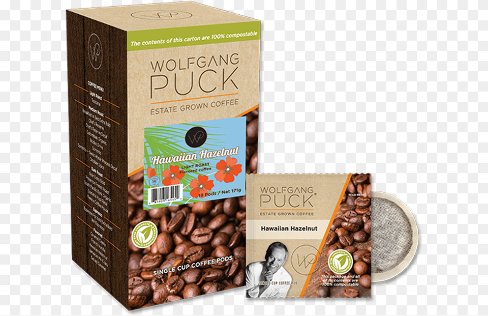 Hawaiian Hazelnut Pod Wolfgang Puck Coffee, Cocoa, Dessert, Food, Person Free Png Download