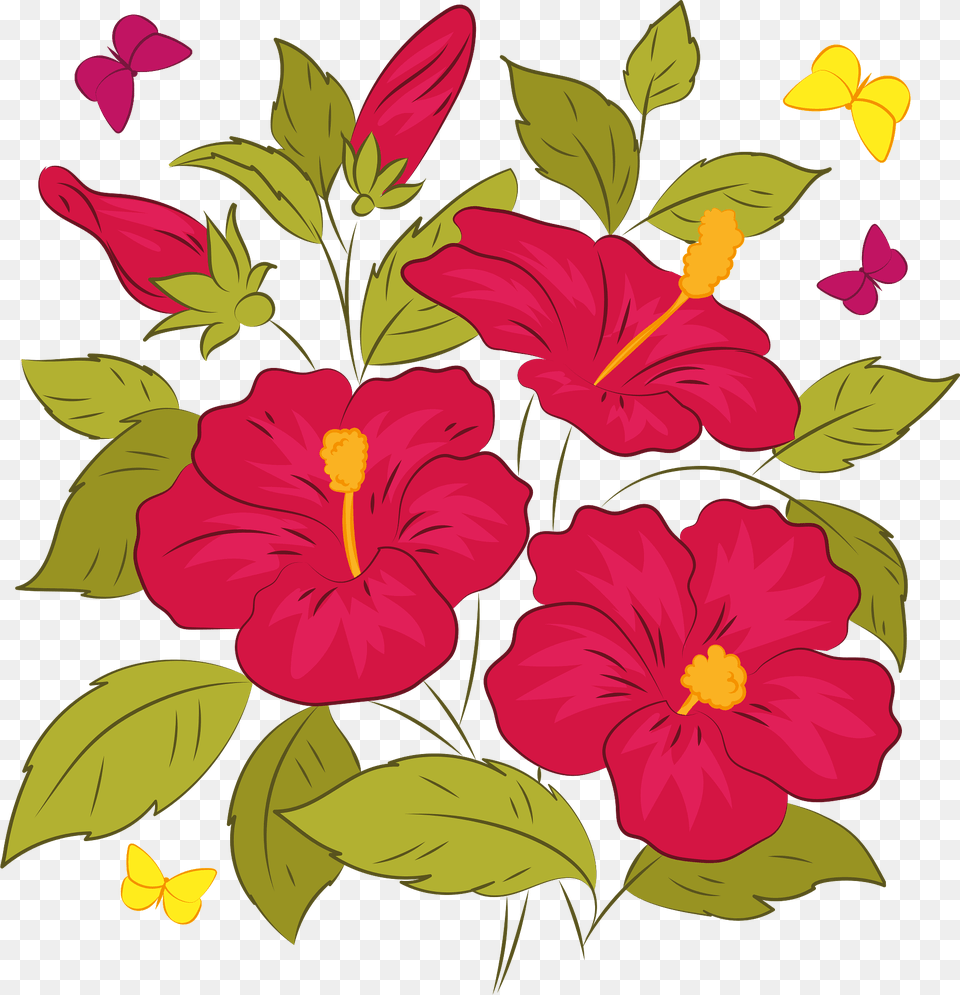 Hawaiian Hibiscus Clipart, Flower, Plant, Pattern, Rose Free Png