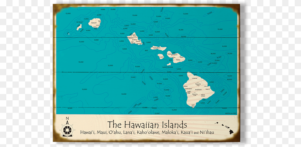 Hawaiian Islands Hawaiian Islands, Chart, Map, Plot, Atlas Png Image