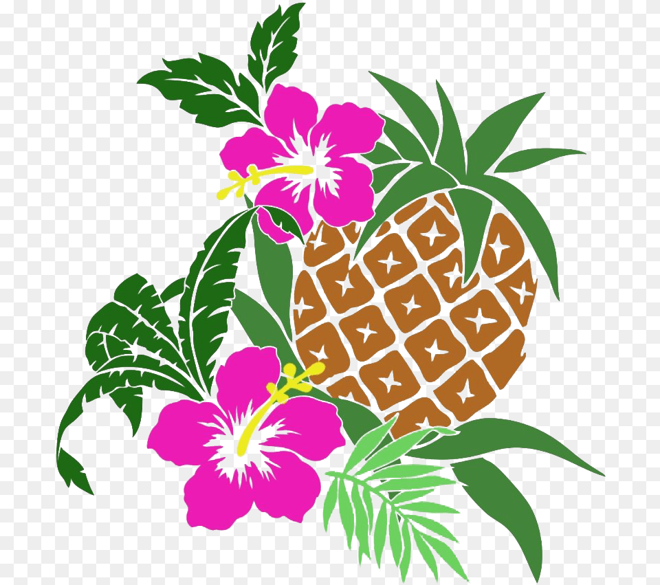 Hawaiian Luau Aloha Flower File Luau, Food, Fruit, Pineapple, Plant Free Png