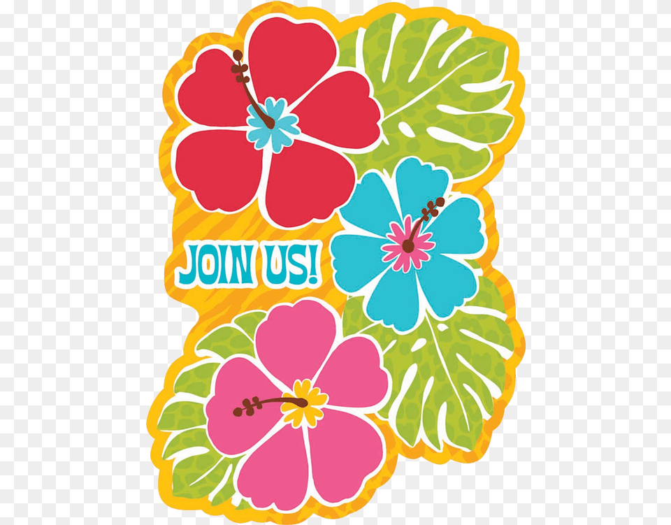 Hawaiian Luau Clip Art, Flower, Plant, Hibiscus Free Png