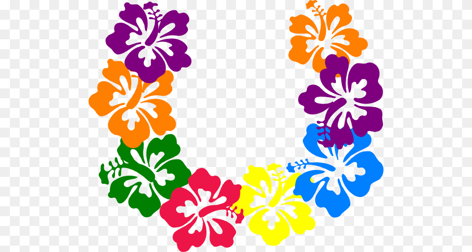 Hawaiian Necklace Cliparts, Flower, Plant, Hibiscus Png Image