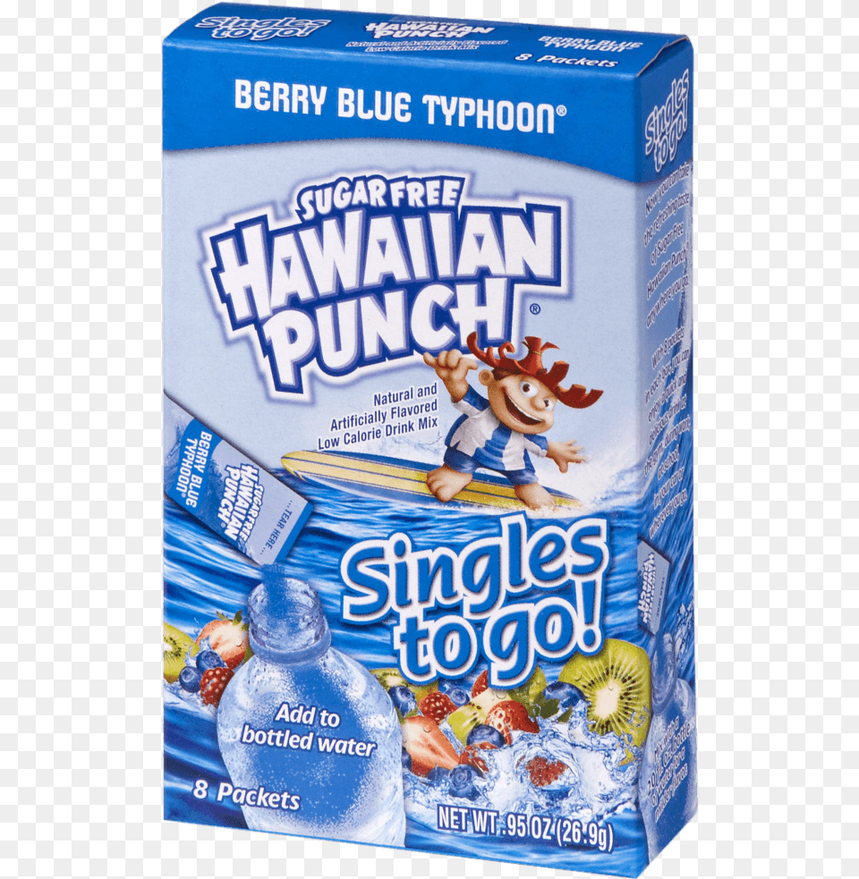 Hawaiian Punch Berry Blue Typhoon Singles To Go Hawaiian Punch Singles To Go, Baby, Person Free Transparent Png