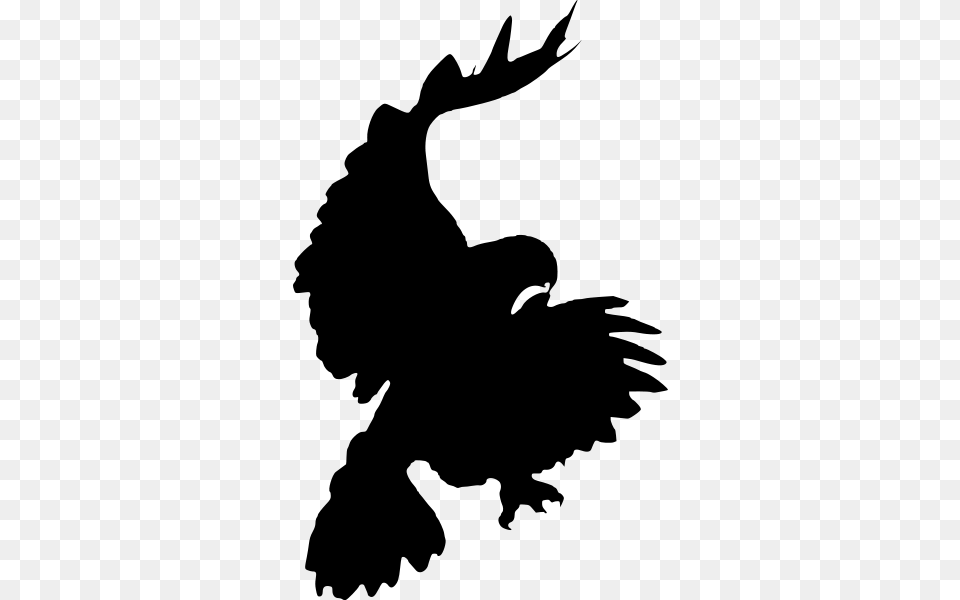 Hawk Clipart, Gray Png Image