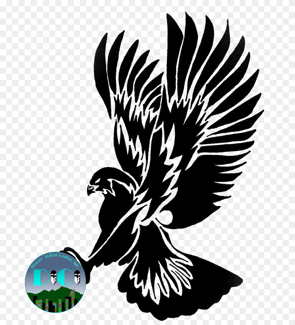 Hawk Clipart Native, Stencil, Plant, Animal, Bird Png Image