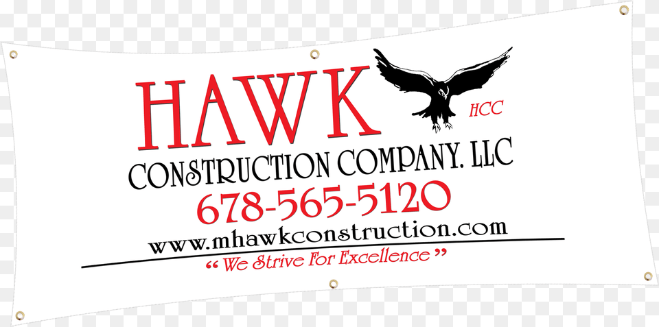 Hawk Vinyl Banner Black And White Falcon, Text, Animal, Bird, Vulture Free Png Download