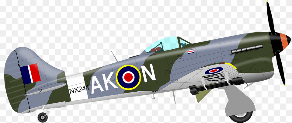Hawker Tempest Clipart, Aircraft, Airplane, Transportation, Vehicle Png