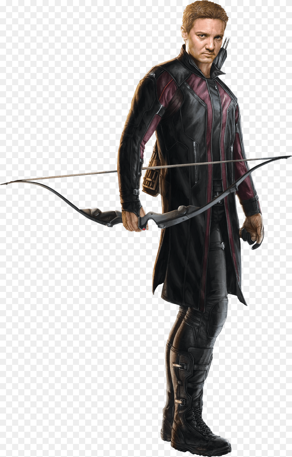 Hawkeye Ae9602 Hawkeye Age Of Ultron Costume, Weapon, Sport, Person, Man Free Png