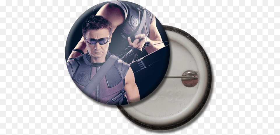 Hawkeye Button Pin Chris Evans, Accessories, Sunglasses, Adult, Male Png