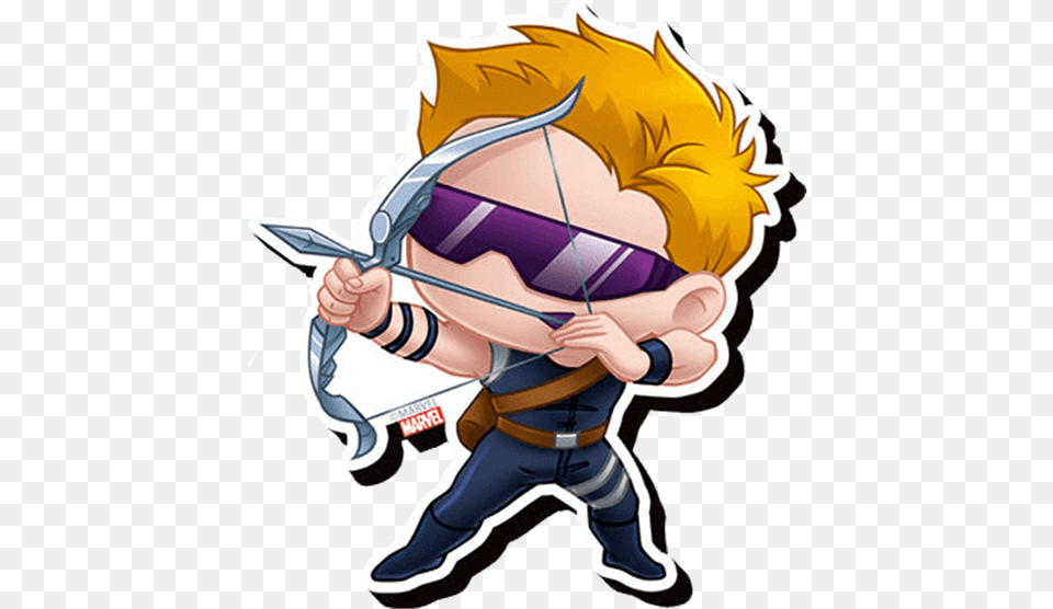 Hawkeye Chibi Avengers Chibi Funky Chunky Magnet, Baby, Person, Weapon, Cupid Free Png Download