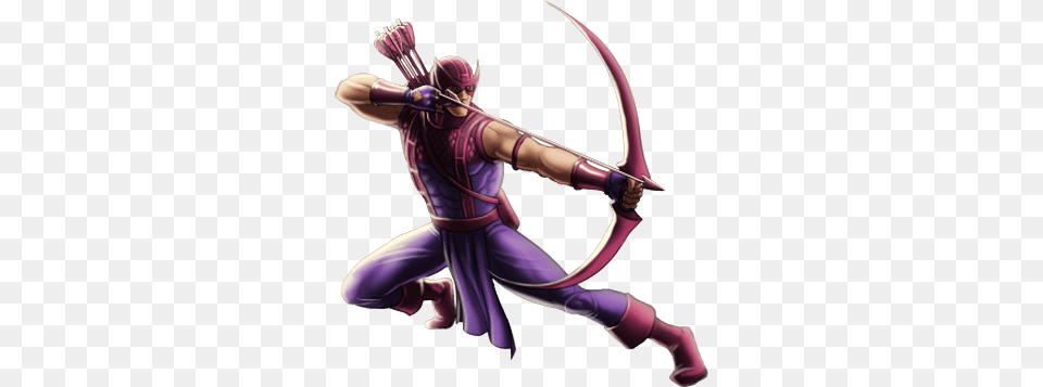 Hawkeye Classic Ios Marvel Avengers Alliance Hawkeye Classic, Archer, Archery, Bow, Person Free Png Download