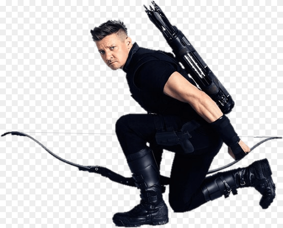 Hawkeye Clintbarton Marvel Sticker Avengers Marvel Hawkeye, Weapon, Person, Man, Male Free Transparent Png