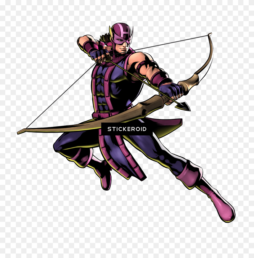 Hawkeye Clipart, Archer, Archery, Bow, Person Png