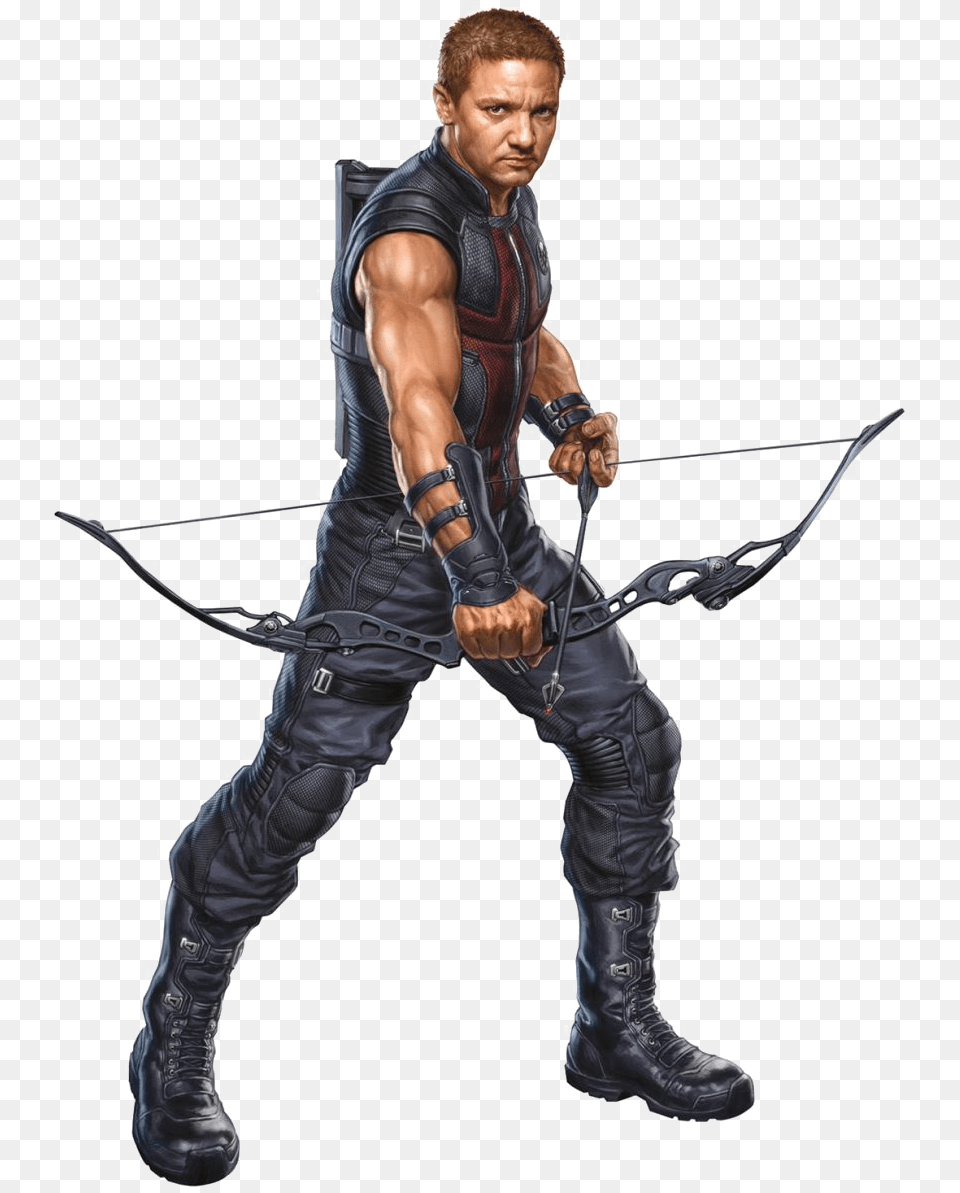 Hawkeye Image Hawkeye And Black Panther, Adult, Sport, Person, Man Free Png Download