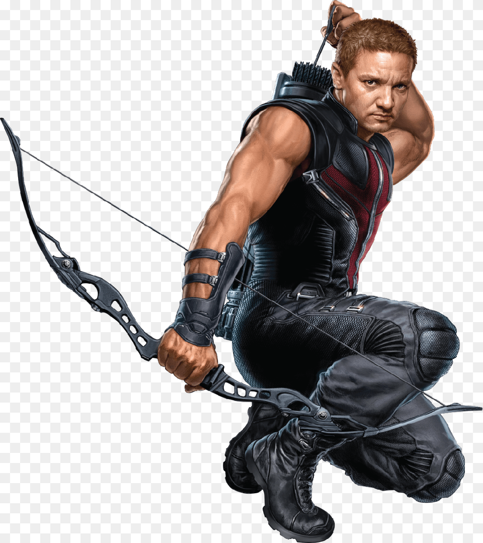 Hawkeye Marvel Movie Avenger Clint, Archer, Archery, Bow, Person Png