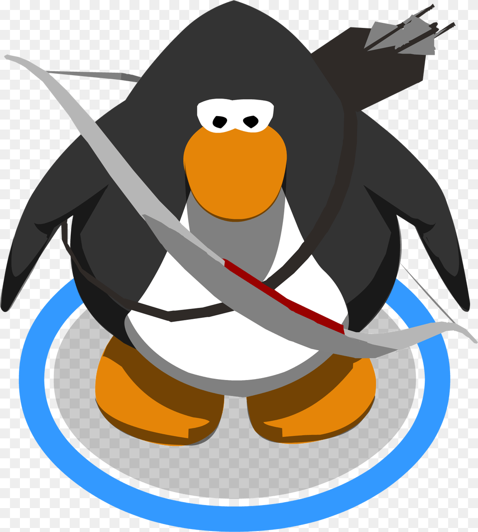 Hawkeye Quiver Amp Bow In Game Club Penguin The Popstar, Animal, Bird, Nature, Outdoors Free Transparent Png