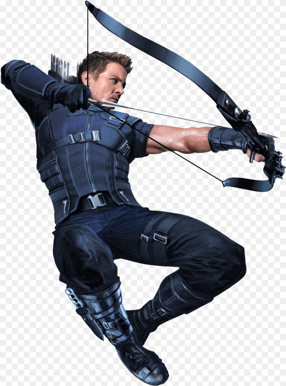 Hawkeye Right Transparent Hawkeye, Weapon, Archer, Archery, Bow Free Png