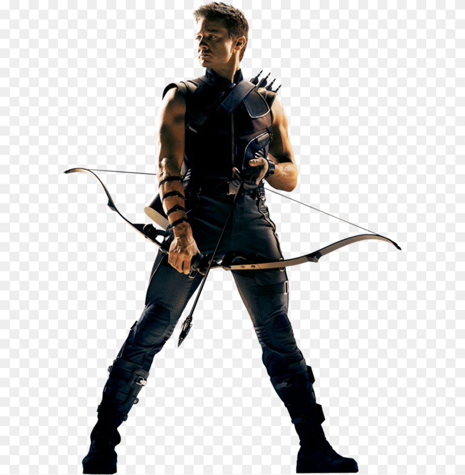 Hawkeye Transparent Clint Avengers White Background, Weapon, Archer, Archery, Bow Free Png