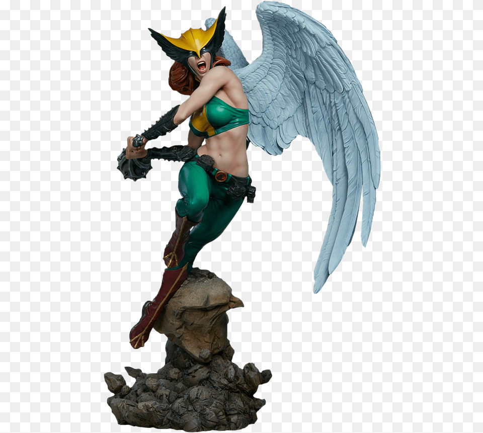Hawkgirl Premium Format Statue Hawkgirl Premium Format, Clothing, Costume, Person, Adult Png Image